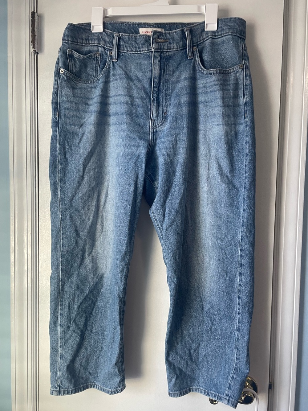 Lucky Brand Women’s 90s Loose High Rise Crop Jeans – Size 14